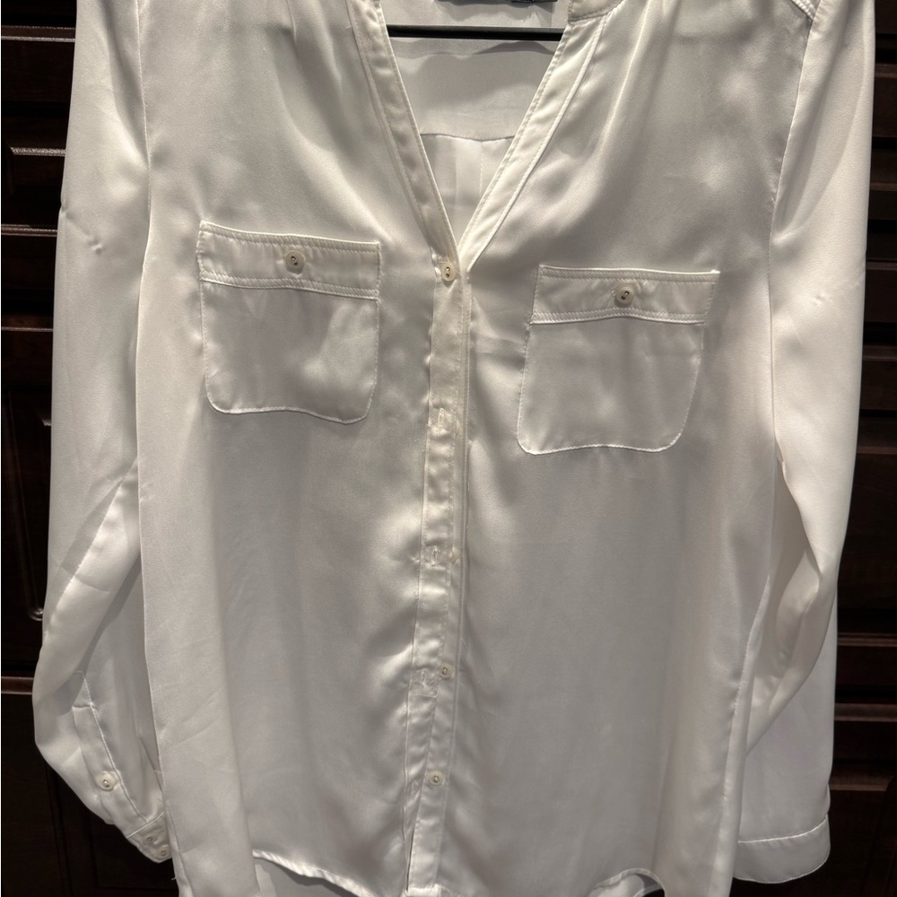 White Women's Blouse-xs